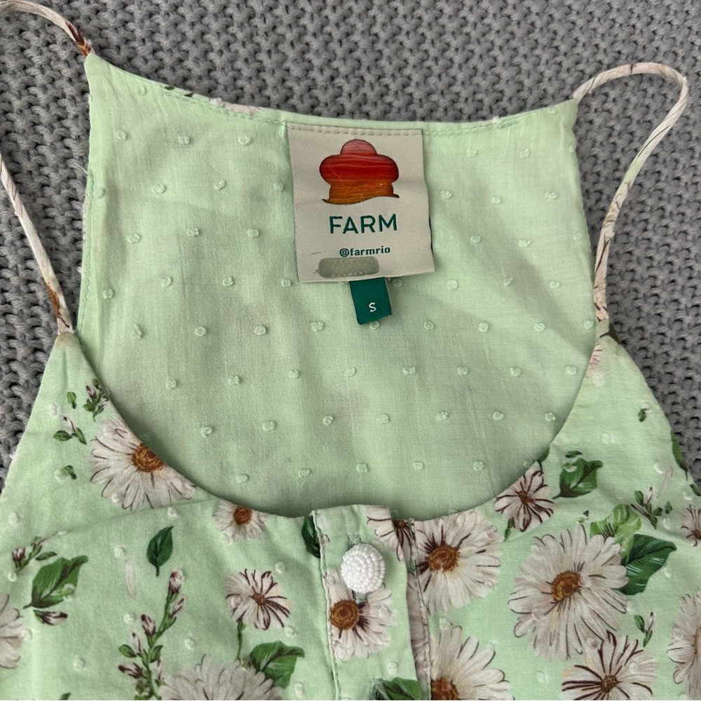 Farm Rio Mixed Floral Halter Dress Size Small - Picture 4 of 16